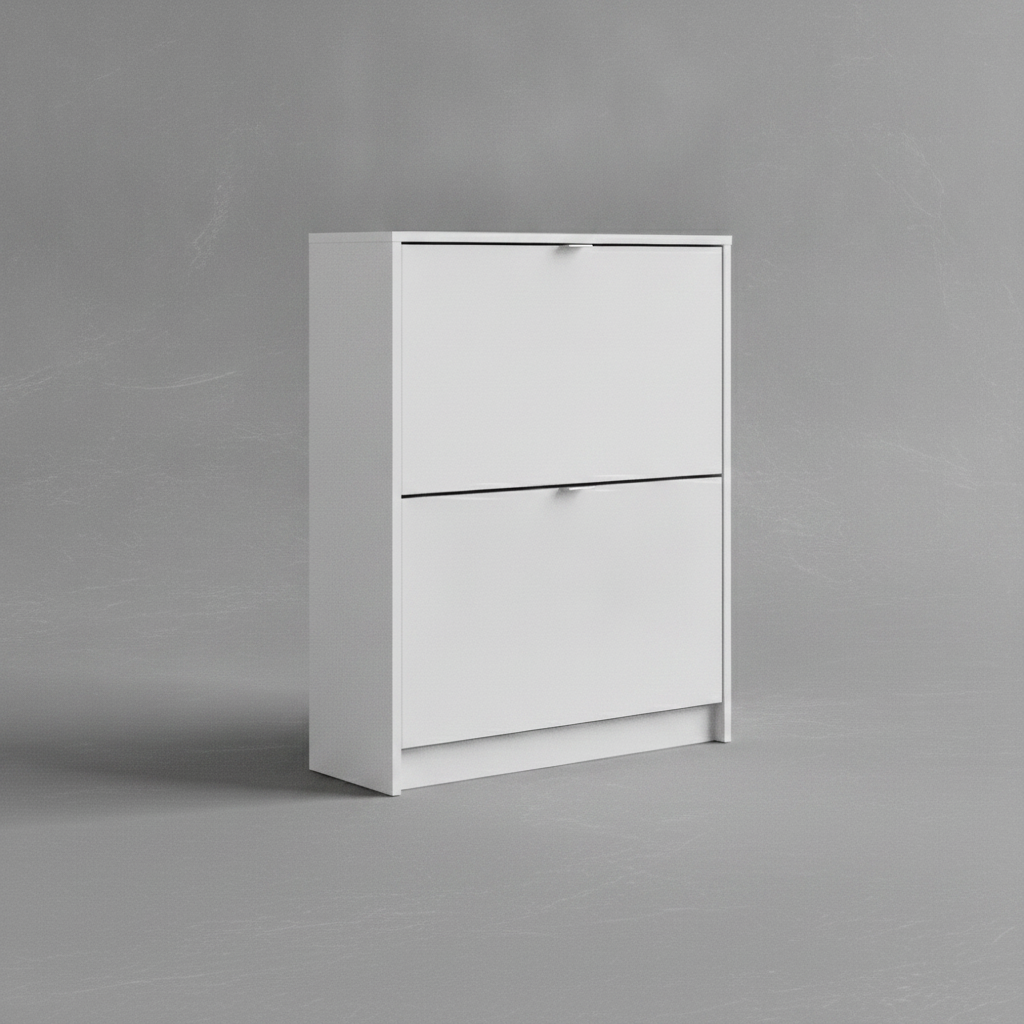 Bright 2 Drawer Shoe Cabinet