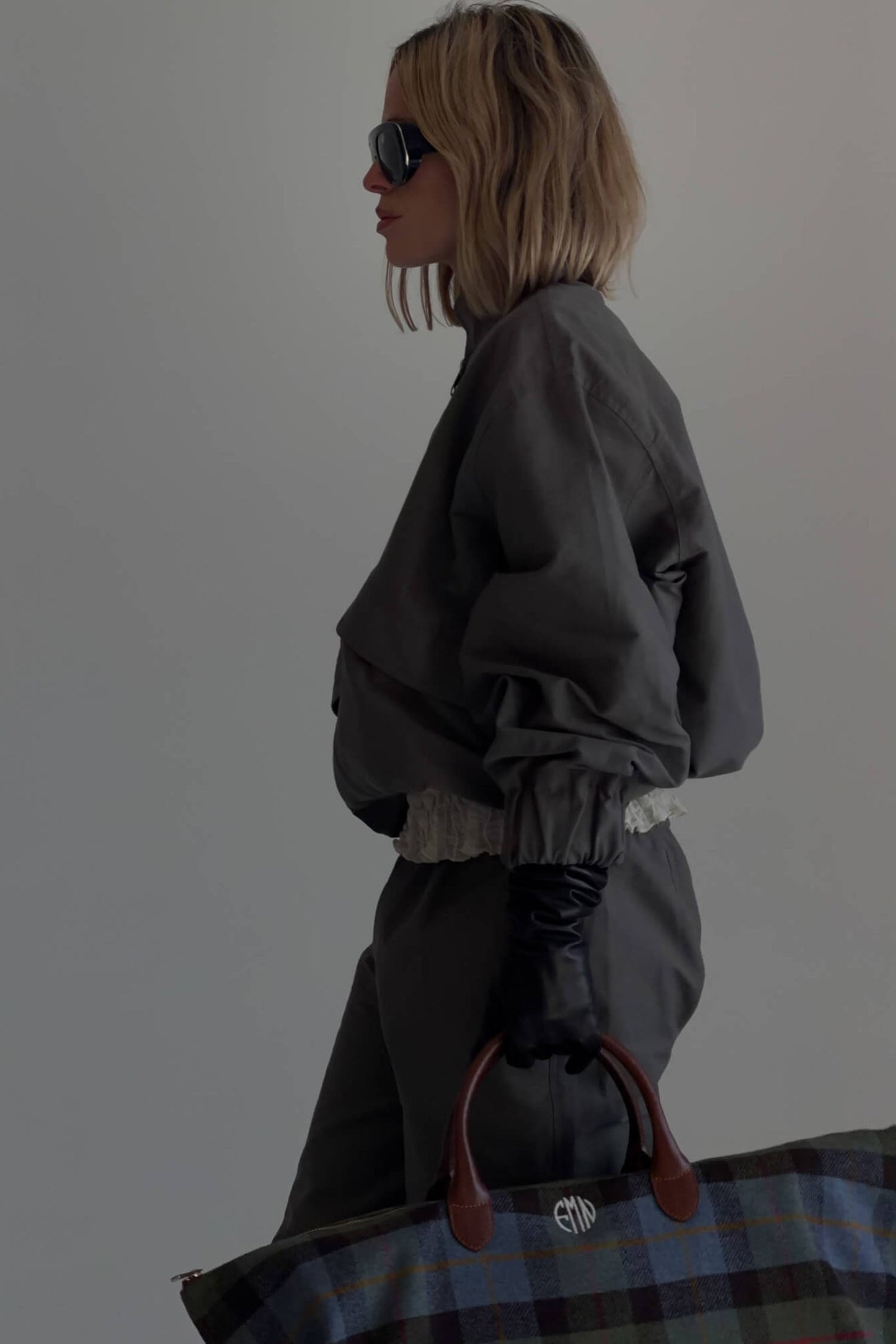SABLE JACKET IN CHARCOAL