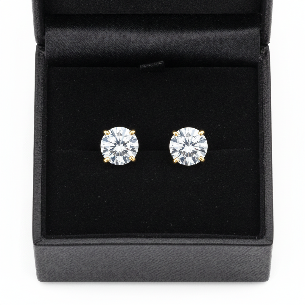 Radiance Diamond Stud Earrings